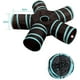 thumbnail image 2 of Mascota Cachorro Hurón Conejo Gato Juego Túnel Tubo Juguete - DIY Gato Laberinto Casa Cama Tienda Peek Window - Gatito Juguete Interactivo (Estrella de Mar-Estilo: Tubos de 5 vías), 2 of 5