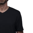 thumbnail image 3 of Playera Cuello V Para Hombre De Algodón Pima y Tela Spandex Unbranded Co  V Neck Black L, 3 of 6