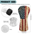 thumbnail image 6 of Yuyamidu Retro American Flag Golf Club Head Covers 4th of July Driver Headcover Fairway Wood Head Cover Hybrid Headcover, Waterproof PU Leather Golf Head Covers, 6 of 7
