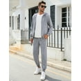 thumbnail image 3 of Yesfashion Men's Tracksuit 2 Pieces Set Hoodie Sweatsuits Full Zip Athletic Jogging Suits Long Sleeve Casual Sports Outfits, 3 of 7