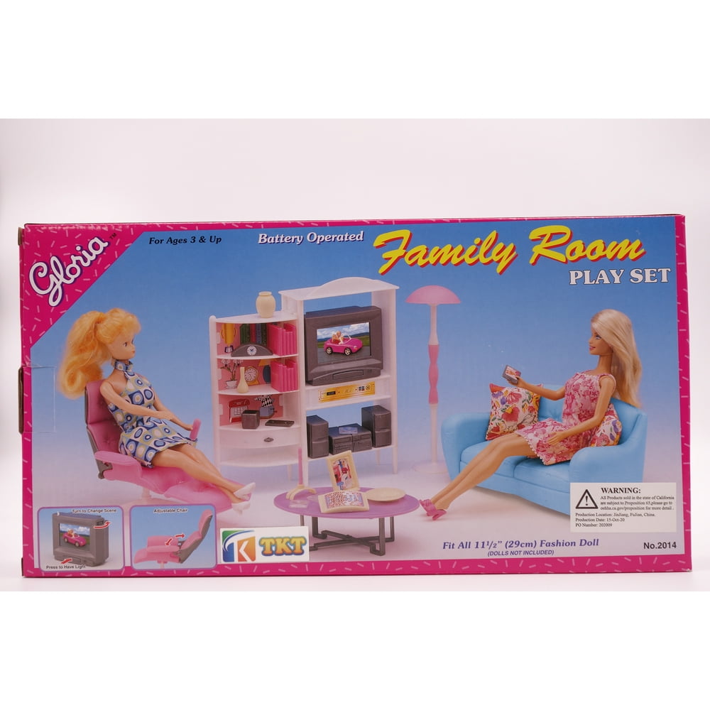 Gloria Family Room for dollhouse Furniture By TKT