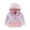 Pink, variant on Toddler Boy's Cute Jackets Hooded Zip Up Color Block Fleece For Autumn And Winter Thickened Elastic Coat Kids Outerwear Size 12-18 Months