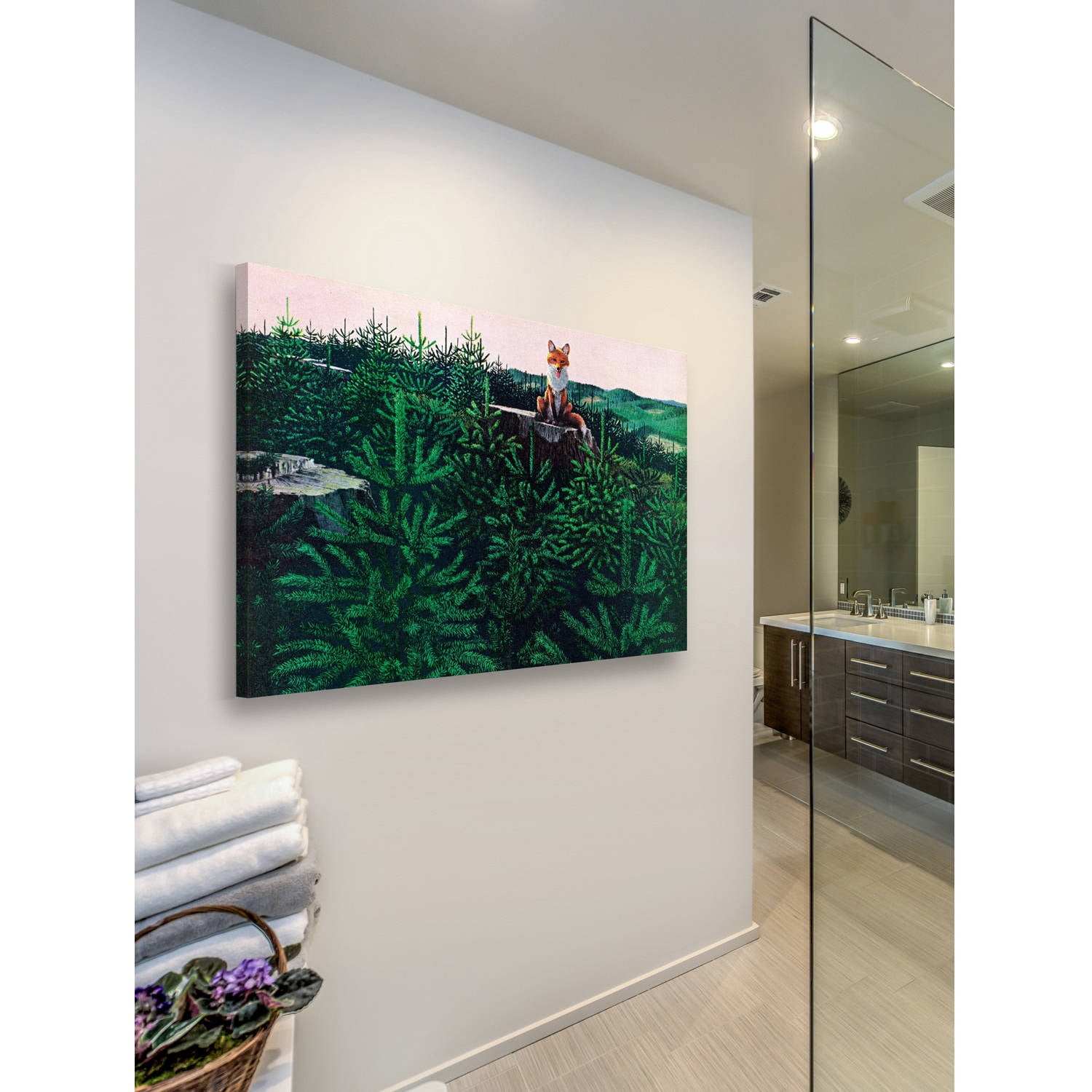 Marmont Hill "Mischievous Fox" Painting Print on Wrapped Canvas