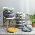 thumbnail image 3 of Chair Cushion Printed Soft Class Office Chair Pad 40x40cm Round-Triangle Multicolored, 3 of 5