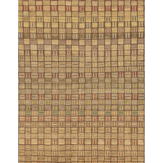 Ahgly Company Machine Washable Indoor Rectangle Abstract Orange Area Rugs, 2' x 5'