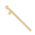 thumbnail image 1 of Diamond2Deal 22K Yellow Gold Polished 3.8 mm Solid Rolo Chain Necklace for Women 16", 1 of 3