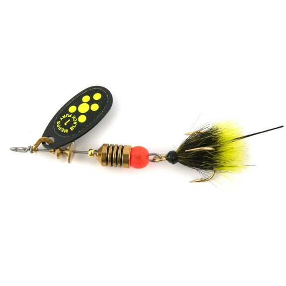 Mepps Black Fury Dressed Treble Inline Spinner, Chartreuse, 1/8 oz