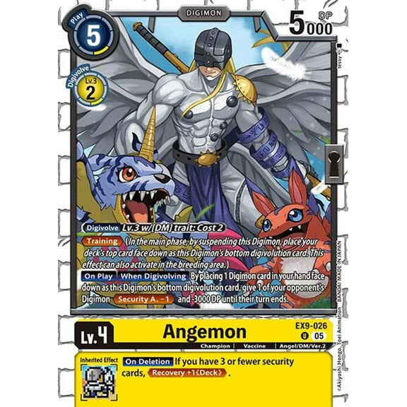 Digimon Versus Monsters Uncommon Angemon EX9-026