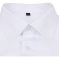 thumbnail image 5 of Mens Dress Shirts Solid Wrinkle-Free Long Sleeves Button Down Shirt Regular Big and Tall Business Casual Lapel Tops with Pocket, 5 of 6