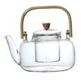 thumbnail image 1 of Tetera de transparente que mano con infr extraíble Té de a prueba de alto borosilicato Apto 1000ml Baoblaze tetera de hojas sueltas, 1 of 8