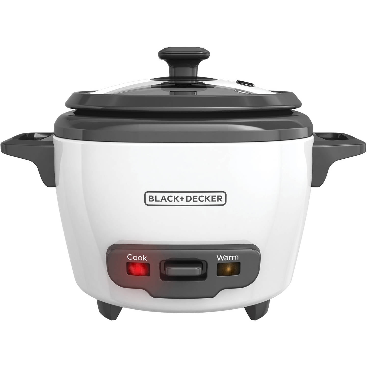 BLACK+DECKER 3Cup Electric Rice Cooker with KeepWarm Function, White, RC503