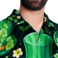 thumbnail image 5 of Saint Patrick's Day Men's Hawaiian Button Down Printed Short Sleeve Summer Beach Shirts, 5 of 6