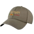 thumbnail image 6 of Vietnam Baseball Cap - 100% Cotton Dad Hat - Embroidered Military Veteran Strapback Cap (Charcoal), 6 of 10