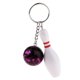 thumbnail image 2 of Novedad Bo deportes lvero lvero regalos bolsa de teléfono púrpura Sunnimix Llavero de bolos, 2 of 7