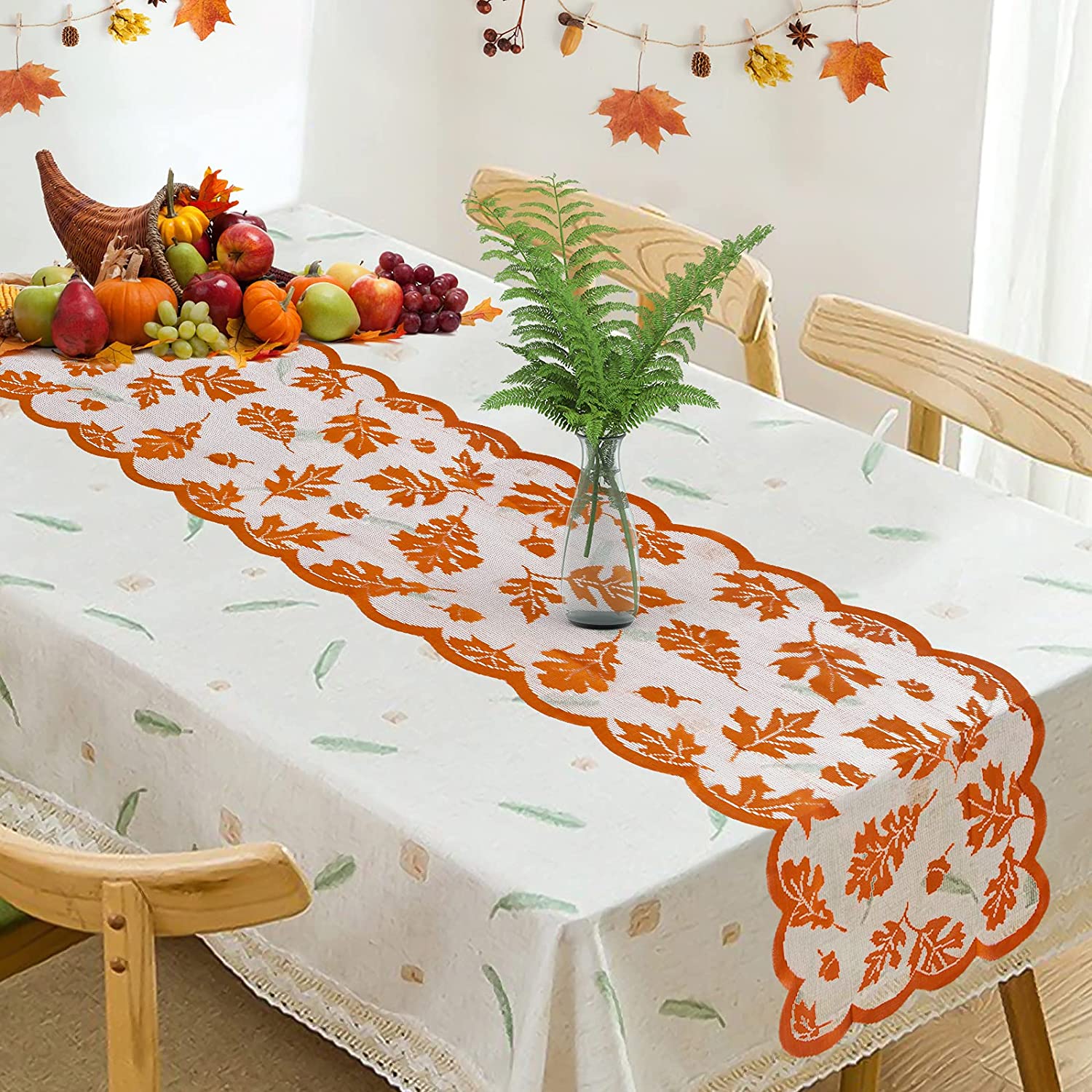 Lace Fall Table Runner Fall Decorations