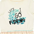 thumbnail image 4 of Inktastic Let's Go Fishing Girls Toddler Dress, 4 of 5