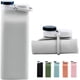 thumbnail image 1 of Botella de agua plegable sin BPA, botella de agua plegable para botellas deportivas de viaje con triple prueba de fugas, ligera, 20 onzas, gris Sincero  Hogar, 1 of 7