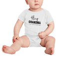 thumbnail image 2 of Hey Grandma I Can't Wait To Meet You Cute Baby Jumpsuits Newborn ClothesBoy Girl Unisex, 2 of 5