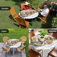 thumbnail image 4 of Christmas Round Tablecloth for 36-44 Inch Tables,Fitted Table Cover with Elastic Edge,Playing Sleds Skiing Dog Winter Xmas Holiday Waterproof Outdoor Table Cloth Protector for Patio Garden Dinner, 4 of 9