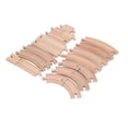 thumbnail image 4 of Wooden Train Track Set for Toddlers Assembly Kit Building Toys Educational DIY Wooden Train Track Expansion Pack Pack A, 4 of 4
