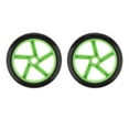 thumbnail image 1 of Ruedas de patinete de 7 pulgadas, 2 uds., neumáticos de rodillo delanteros y traseros, rueda de repuesto silenciosa Verde negro Cola Ruedas de scooter, 1 of 5
