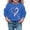 Blue, variant on Girls Cancer Awareness Month Printed Long Sleeve Pullover Sweatshirt Lined Casual Top Kids Cardigans Girls 5t