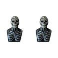 thumbnail image 1 of Máscara Calavera Aterradora Halloween Sílice para Mascarada Fiesta (gris), 1 of 3