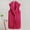 Hot Pink, variant on AOOCHASLIY Black and Friday Women Coat Christmas Gift Women's Fashionable Solid Color Medium Length Sleeveless Jacket Coat