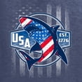 thumbnail image 6 of Wild Bobby Great White Shark USA Since 1776 Men Long Sleeve Shirt, 6 of 6