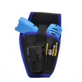 thumbnail image 2 of Portable Electrician Tool Waist Belt Pouch Bag Holder Drill Holster for 12V/18V Lithium Cordless Drill (Blue Border), 2 of 3