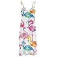 thumbnail image 5 of Flamingo Pattern Sleeveless Dress Women's Luxury Party Dress Birthday Dresses for Women, 5 of 7