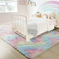thumbnail image 4 of Arogan Super Soft Rainbow Area Rugs For KLids, Colorful Shaggy Carpet For Living Room Bedroom Nursery Room, 3'x5', 4 of 7