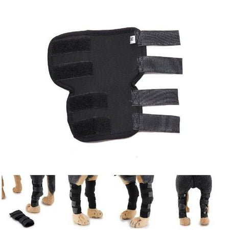 - Topboutique Dog Knee Brace for Torn ACL CCL Rear Leg Hock Joint Wrap Protects for Arthritis, and Stability After Injury SIZE:S