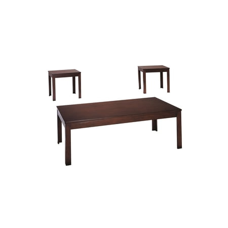 - ACME Java 3-Piece Pack Coffee/End Table Set, Cherry