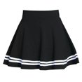 thumbnail image 1 of Jupe Mini Plissée à Rayures Taille Haute Unie pour Femmes, 1 of 5