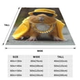thumbnail image 3 of Cauagu Heavy Metal Style Guinea Pig Pattern Flannel Bed Blankets,Fleece Blanket Comfortable Air Conditioning Blanket for Sofa Bed Travel Couch & Living Room -80"x60", 3 of 8