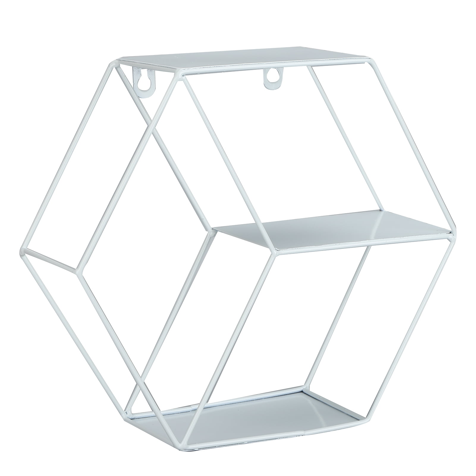 Cergrey Hex Shelves Simple Wrought Iron Hexagonal Bedroom Living Room