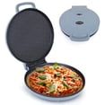 thumbnail image 1 of Courant Pizza Maker Máquina de pizzas de 12 pulgadas, placas antiadherentes con mango frío al tacto recientemente mejoradas, horno de pizza y máquina Calzone, horno eléctrico de encimera para el hogar, 1 of 5