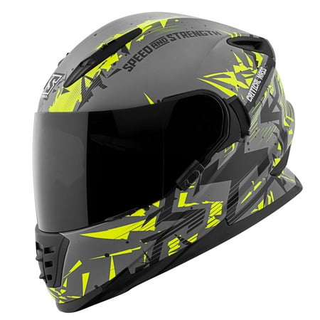 Speed & Strength SS1600 Critical Mass Full Face Helmet Hi-Vis