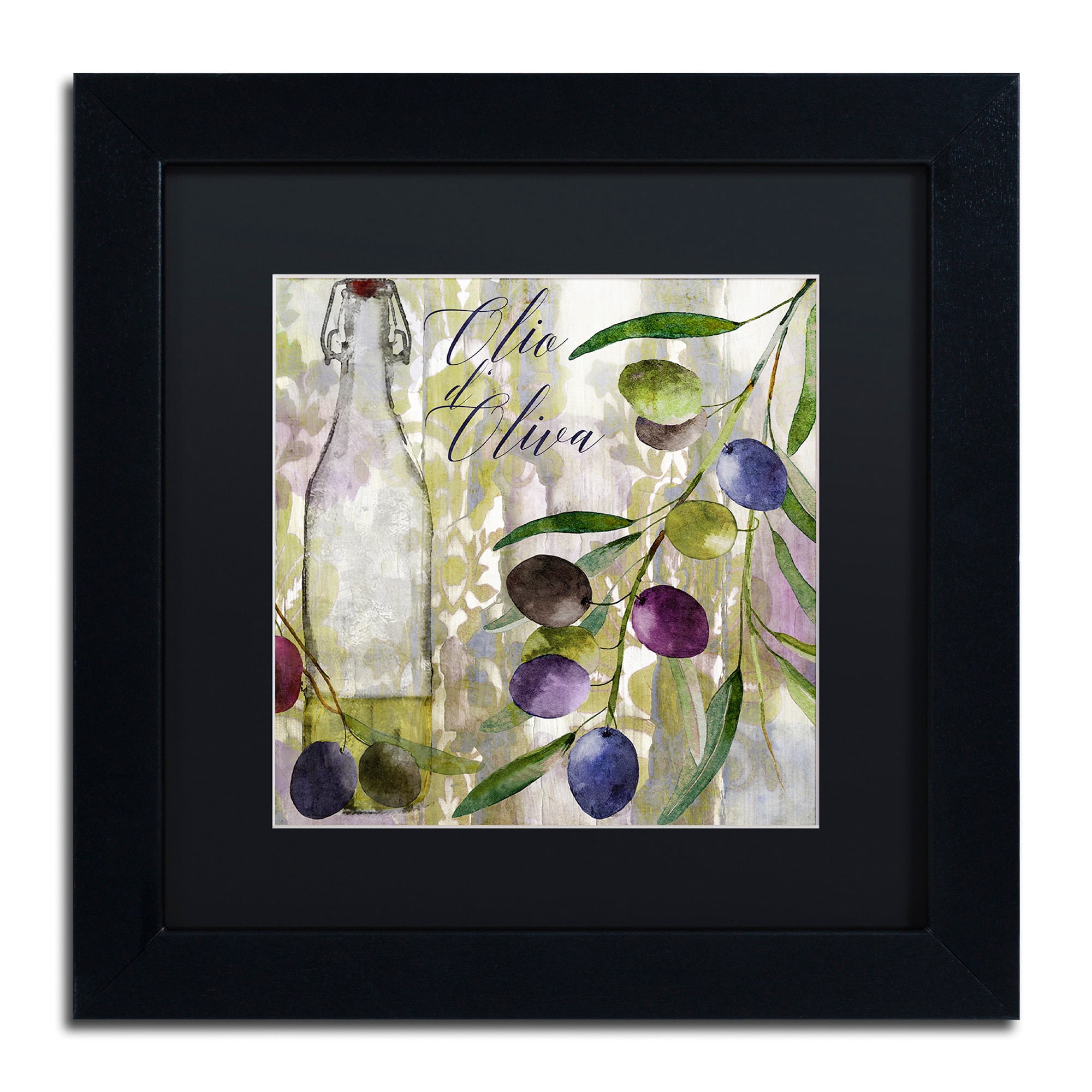 Trademark Fine Art "Colors Of Tuscany I" Canvas Art by Color Bakery, Black Matte, Black Frame
