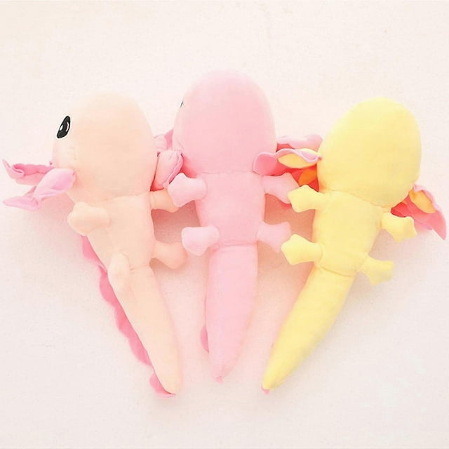 1 Pcs Kawaii Axolotl Plush Doll Toys, Soft Animal Stuffed Pillow Doll, Cute Soft Axolotl Gifts for Boys Girls (Pink)