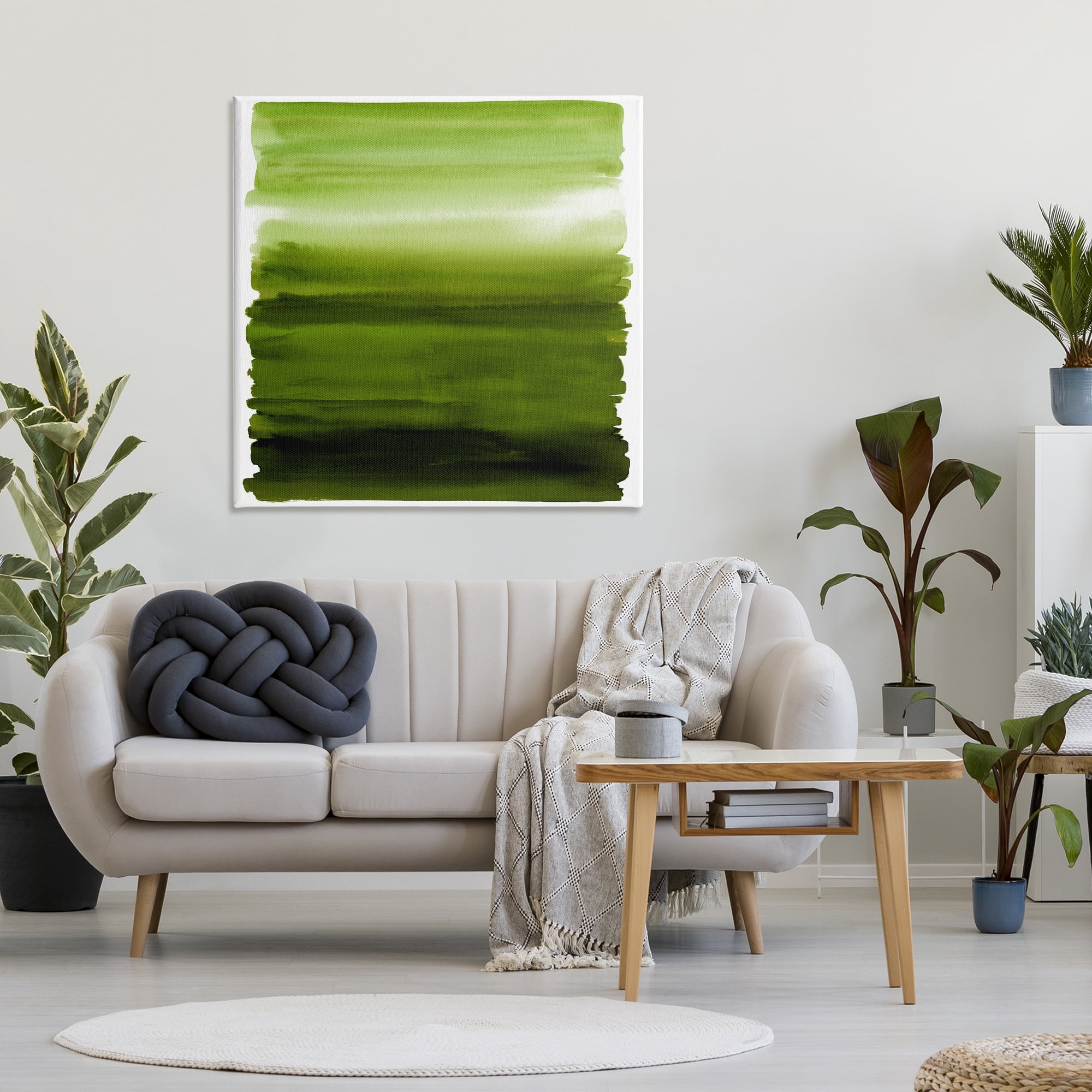 Stupell Industries Earthy Green Ombre Canvas Wall Art, design by Allie Corbin