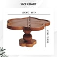 thumbnail image 4 of Wood Cake Stand, Round Wooden Cupcake Pedestal, Paulownia Woods Slice with Legs, Rustic Cake Holder Wooden Serving Tray Serving Board Display Wood Plant Stand, 4 of 9