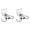 Black, variant on Swimming Earplugs with Nose Clip Set, Soft Silicone Waterproof Ear Plugs for Adults, Reusable In-Ear Protection for Pool, Surfing, Bathing, Shower, Water Sports, White