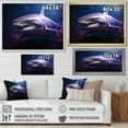 thumbnail image 4 of Designart "Enigmatic Purple Sea Phantom" Shark Floater Framed Wall Art Prints, 4 of 5