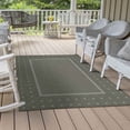 thumbnail image 6 of Ottomanson Landscape Bordered Design 5x7 Non Shedding Indoor/Outdoor Area Rug, 5'3" x 6'11", Gray, 6 of 9