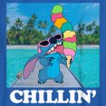 thumbnail image 2 of Boy's Lilo & Stitch Ice Cream Lover Chillin' Graphic Tee Royal Blue X Large, 2 of 5