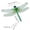 A, variant on Dragonfly Decor, Colorful Fake Insect Model, Hanging Mosquito Repellent, Outdoor Ornament for Garden Yard Patio