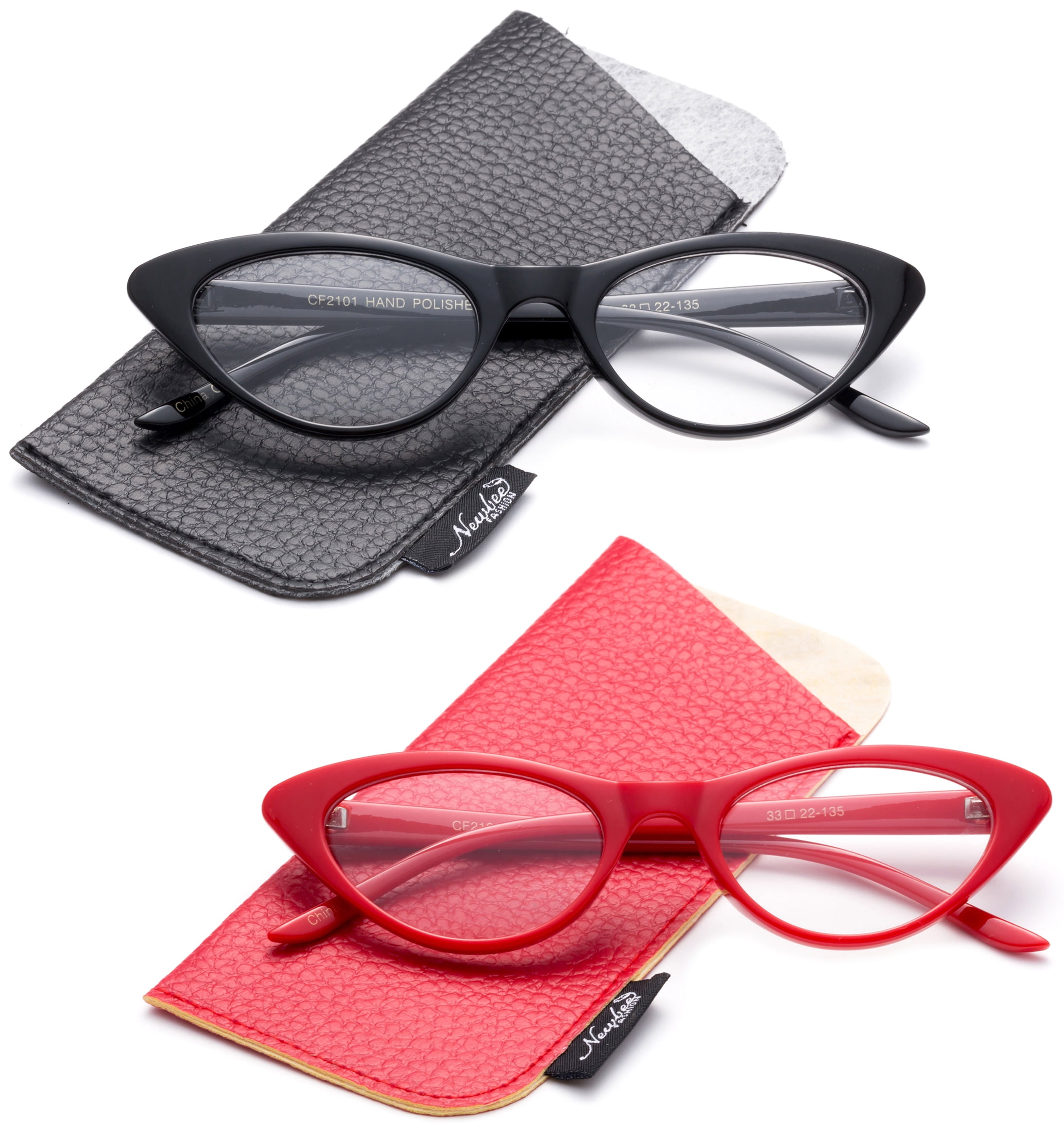 Women Vintage Cateyes 80s Designer Inspired Fashion Clear Lens Cat Eye