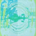 thumbnail image 1 of Ahgly Company Machine Washable Indoor Square Transitional Turquoise Green Area Rugs, 5' Square, 1 of 7